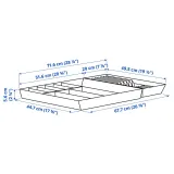 IKEA UPPDATERA (ИКЕА УППДАТЕРА) — Лоток для столовых приборов с отделением для ножей, светлый бамбук 72x50 см — фото 3