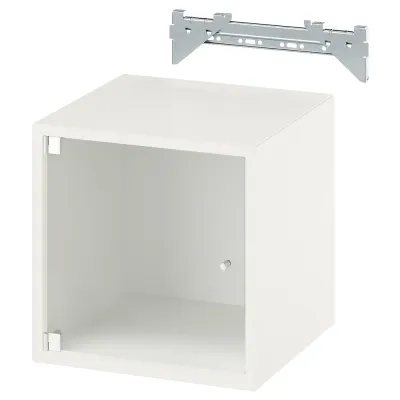 IKEA EKET (ИКЕА ЕКЕТ) — Шкаф навесной со стеклянной дверцей, белый 35x35x35 см