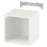 IKEA EKET (ИКЕА ЕКЕТ) — Шкаф навесной со стеклянной дверцей, белый 35x35x35 см — фото 1