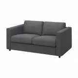 IKEA VIMLE (ИКЕА ВИМЛЕ) — Чехол для дивана 2-местного, Халларп серый — фото 3