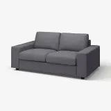 IKEA VIMLE (ИКЕА ВИМЛЕ) — Чехол на 2-местный диван с широкими подлокотниками, Gunnared средне-серый — фото 3