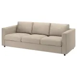 IKEA VIMLE (ИКЕА ВИМЛЕ) — Чехол на 3-местный диван, Hillared бежевый — фото 2