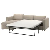 IKEA VIMLE (ИКЕА ВИМЛЕ) — Чехол на раскладной 3-местный диван, с шезлонгом/Hillared бежевый — фото 2