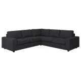 IKEA VIMLE (ИКЕА ВИМЛЕ) — Чехол на угловой диван, 4-местный, с широкими подлокотниками/Hillared антрацит — фото 2