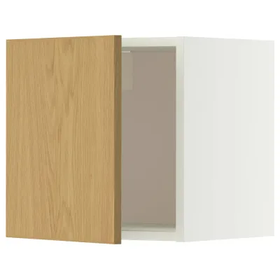 IKEA METOD (ИКЕА МЕТОД) — Навесной шкаф, белый/Синарп дубовый шпон 40x40 см
