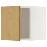 IKEA METOD (ИКЕА МЕТОД) — Навесной шкаф, белый/Синарп дубовый шпон 40x40 см — фото 1
