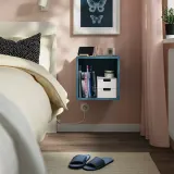 IKEA EKET (ИКЕА ЕКЕТ) — Навесной шкаф, тёмный серо-голубой 35x35x35 см — фото 2
