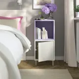 IKEA EKET (ИКЕА ЕКЕТ) — Комбинация шкафов на ножках, белый/бледно-фиолетовый 35x35x80 см — фото 2