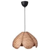 IKEA SANDKORN (ИКЕА САНДКОРН) — / HAVSDJUP Подвесной светильник, ручная работа, ротанг/чёрный 45 см — фото 1