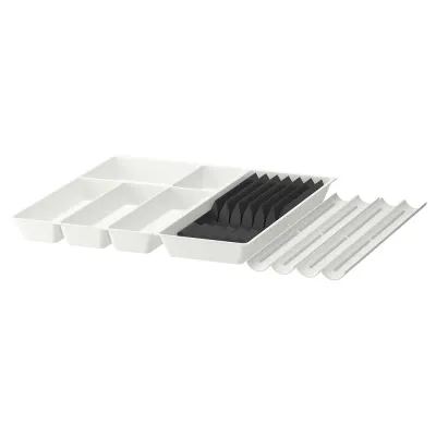 IKEA UPPDATERA (ИКЕА УППДАТЕРА) — Набор вкладышей для ящика, белый/антрацит 72x50 см