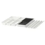 IKEA UPPDATERA (ИКЕА УППДАТЕРА) — Набор вкладышей для ящика, белый/антрацит 72x50 см — фото 1