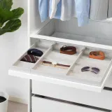 IKEA KOMPLEMENT (ИКЕА КОМПЛИМЕНТ) — Вкладыш для выдвижного лотка, светло-серый 75x58 см — фото 2