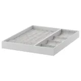 IKEA KOMPLEMENT (ИКЕА КОМПЛИМЕНТ) — Вкладыш для выдвижного лотка, светло-серый 50x58 см — фото 1