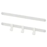 IKEA HJÄLPA (ИКЕА ХЙЭЛПА) — 2 штанги для подвешивания и 3 крючка, белый 40 см — фото 1