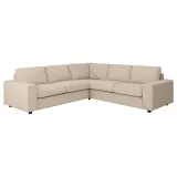 IKEA VIMLE (ИКЕА ВИМЛЕ) — Чехол на угловой диван 4-местный с широкими подлокотниками, Хилларед бежевый — фото 2
