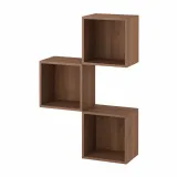 IKEA EKET (ИКЕА ЕКЕТ) — Комбинация настенных шкафов, орех 70x25x105 см — фото 1