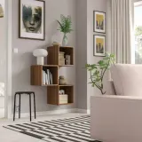 IKEA EKET (ИКЕА ЕКЕТ) — Комбинация настенных шкафов, орех 70x25x105 см — фото 2