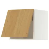 IKEA METOD (ИКЕА МЕТОД) — Горизонтальный навесной шкаф, белый/дуб Sinarp 40x40 см — фото 1
