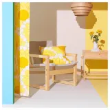 IKEA DYKARKLOCKA (ИКЕА ДЙКАРКЛОСКА) — / HAVSDJUP Подвесной светильник, дубовый шпон белёный/белый 40 см — фото 5