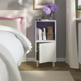 IKEA EKET (ИКЕА ЕКЕТ) — Комбинация шкафов на ножках, белый/бледно-фиолетовый, дерево 35x35x80 см — фото 2