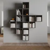 IKEA EKET (ИКЕА ЕКЕТ) — Комбинация настенных шкафов, тёмно-серый 175x35x210 см — фото 2