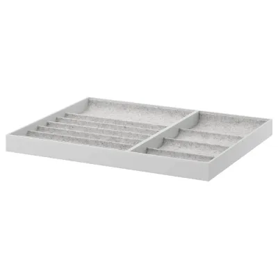 IKEA KOMPLEMENT (ИКЕА КОМПЛИМЕНТ) — Вкладыш для выдвижной полки, светло-серый 75x58 см