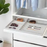 IKEA KOMPLEMENT (ИКЕА КОМПЛИМЕНТ) — Вкладыш для выдвижной полки, светло-серый 75x58 см — фото 2