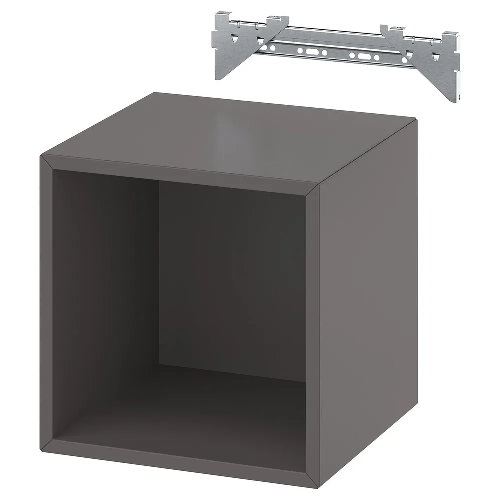 IKEA EKET (ИКЕА ЕКЕТ) — Настенный шкаф, тёмно-серый 35x35x35 см