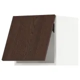 IKEA METOD (ИКЕА МЕТОД) — Шкаф навесной горизонтальный, белый/Sinarp коричневый 40x40 см — фото 1