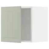 IKEA METOD (ИКЕА МЕТОД) — Шкаф навесной, белый/Стенсунд светло-зелёный 40x40 см — фото 1