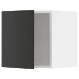 IKEA METOD (ИКЕА МЕТОД) — Шкаф навесной, белый/Никебо матовый антрацит 40x40 см — фото 1