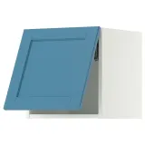 IKEA METOD (ИКЕА МЕТОД) — Шкаф навесной горизонтальный, белый/Лерхюттан синий 40x40 см — фото 1