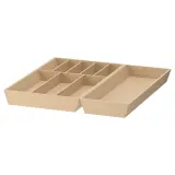 IKEA UPPDATERA (ИКЕА УППДАТЕРА) — Лоток для столовых приборов, светлый бамбук 52x50 см — фото 1