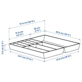 IKEA UPPDATERA (ИКЕА УППДАТЕРА) — Лоток для столовых приборов, светлый бамбук 52x50 см — фото 3