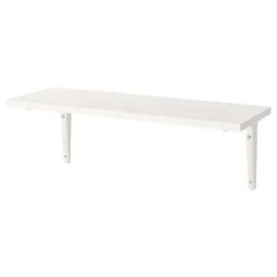 IKEA BURHULT (ИКЕА БУРХУЛТ) — / SIBBHULT Полка настенная, белый/белый 59x20 см