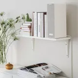 IKEA BURHULT (ИКЕА БУРХУЛТ) — / SIBBHULT Полка настенная, белый/белый 59x20 см — фото 3
