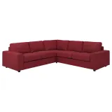 IKEA VIMLE (ИКЕА ВИМЛЕ) — Чехол на угловой диван, 4-местный, с широкими подлокотниками/Lejde красно-коричневый — фото 2