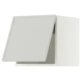 IKEA METOD (ИКЕА МЕТОД) — Шкаф навесной горизонтальный, белый/Аспудден светло-серый 40x40 см — фото 1
