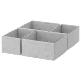 IKEA KOMPLEMENT (ИКЕА КОМПЛИМЕНТ) — Коробка, 4 шт., светло-серая 40x54 см — фото 1