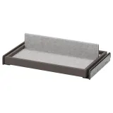 IKEA KOMPLEMENT (ИКЕА КОМПЛИМЕНТ) — Выдвижной лоток с вкладышем для обуви, тёмно-серый/светло-серый 50x35 см — фото 1