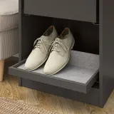 IKEA KOMPLEMENT (ИКЕА КОМПЛИМЕНТ) — Выдвижной лоток с вкладышем для обуви, тёмно-серый/светло-серый 50x35 см — фото 2