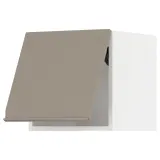 IKEA METOD (ИКЕА МЕТОД) — Шкаф навесной горизонтальный, белый/Упплёв матовый тёмно-бежевый 40x40 см — фото 1