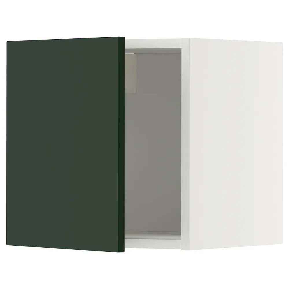 IKEA METOD (ИКЕА МЕТОД) — Шкаф навесной, белый/Havstorp глубокий зелёный 40x40 см