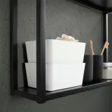 IKEA KUGGIS (ИКЕА КУГГИС) — Контейнер с крышкой, белый 13x18x8 см — фото 3