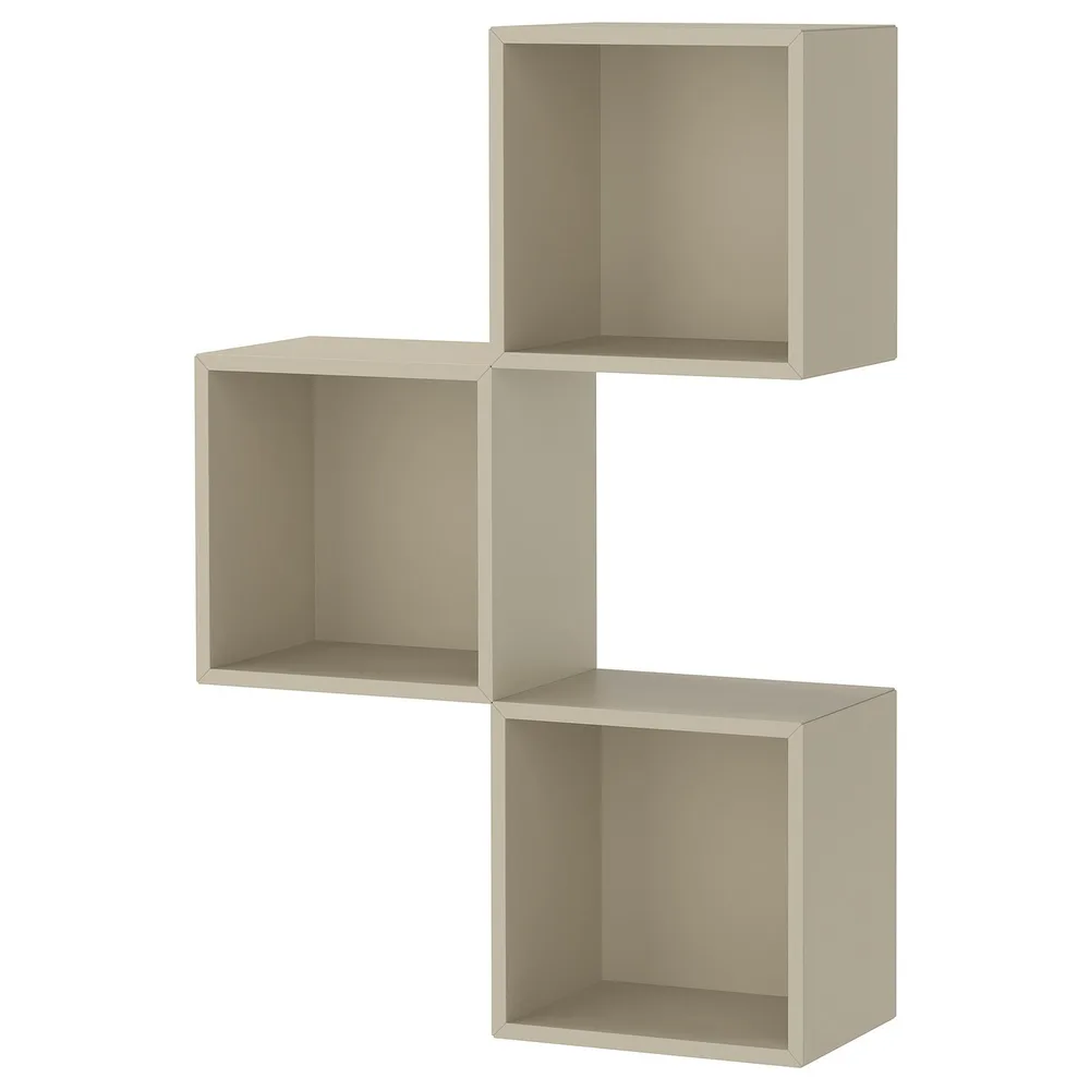 IKEA EKET (ИКЕА ЕКЕТ) — Комбинация настенных шкафов, бежевый 70x25x105 см