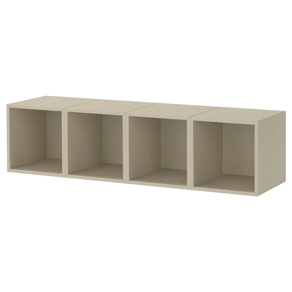 IKEA EKET (ИКЕА ЕКЕТ) — Комбинация подвесных шкафов, бежевый 140x35x35 см