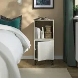 IKEA EKET (ИКЕА ЕКЕТ) — Комбинация шкафов с ножками, белый бежевый/чёрный металл 35x35x80 см — фото 2