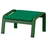 IKEA POÄNG (ИКЕА ПОЭНГ) - Подставка для ног - тёмно-зелёный/VISSLE глубокий зелёный — фото 1