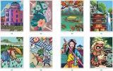 Раскраска по номерам Hachette Coloriages mystères - Trésors du Japon (Сокровища Японии), 128 стр. — фото 3