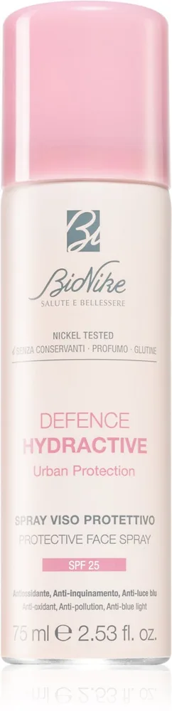 BioNike Defence Hydractive - Спрей для лица, защищающий от внешних факторов SPF 25 / 75 ml / GTIN 8029041115353